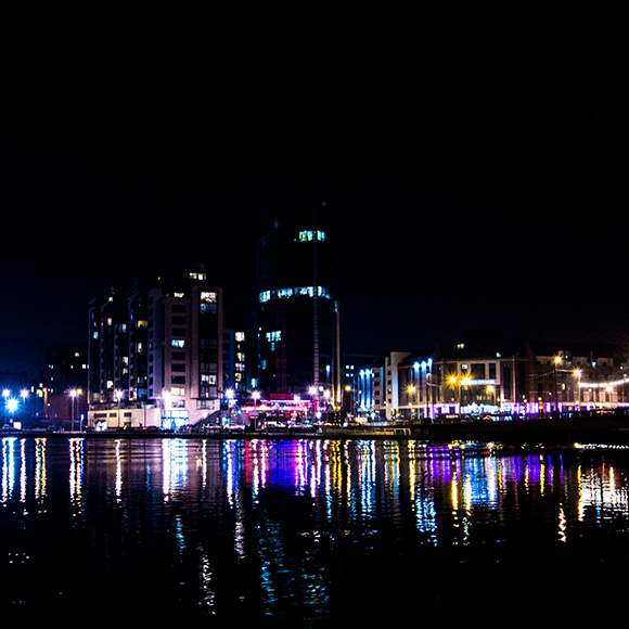 Limerick City Skyline Night